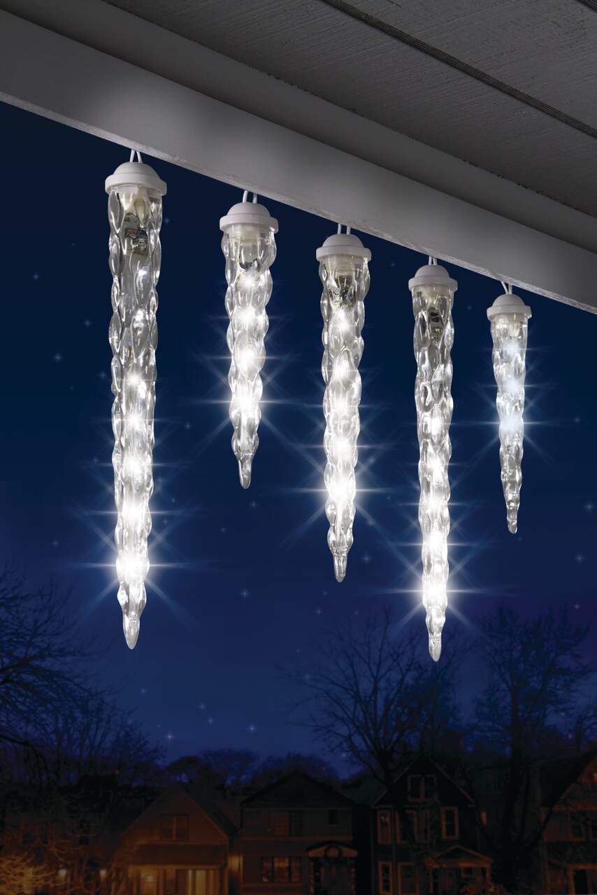 NOMA Shooting Star Icicle LED 10 Lights, Pure White