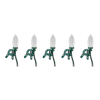 Lumières de Noël à DEL C9 à fixation rapide NOMA, blanc pur, paq. 25 CloseUp