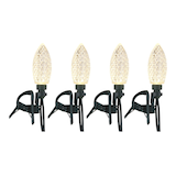 NOMA Quick-Clip 25 C9 LED Lights, Warm White CloseUp