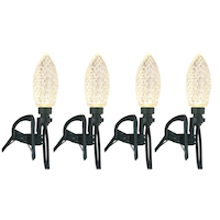 Lumières à DEL C9 à fixation rapide NOMA, blanc chaud, paq. 25 CloseUp