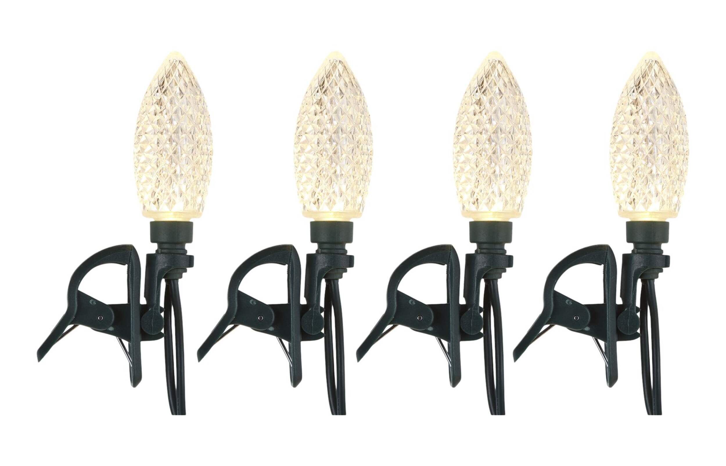 NOMA Quick-Clip 25 C9 LED Lights, Warm White CloseUp