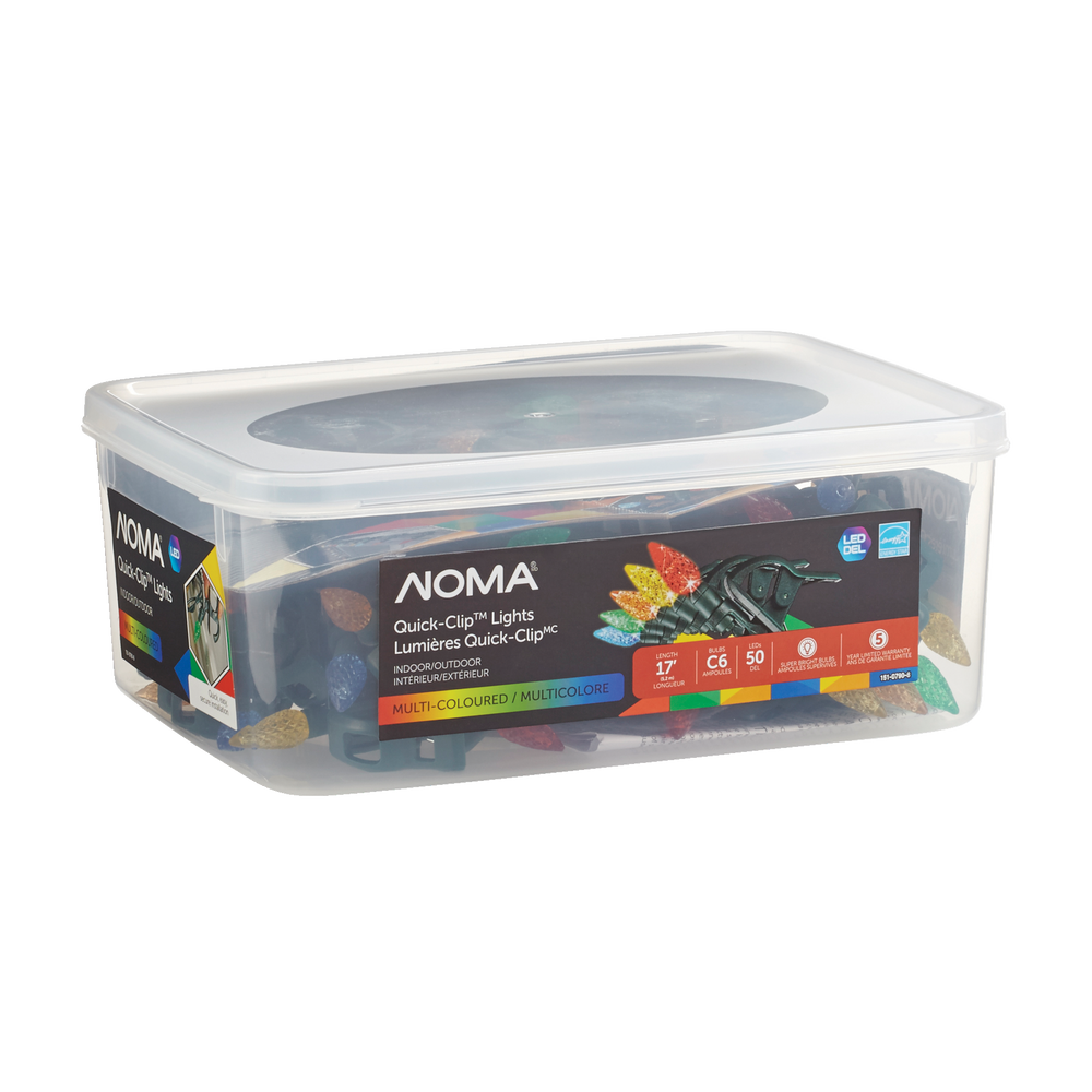 NOMA QuickClip C6 Christmas Lights LED String Lights, Multicolour 50