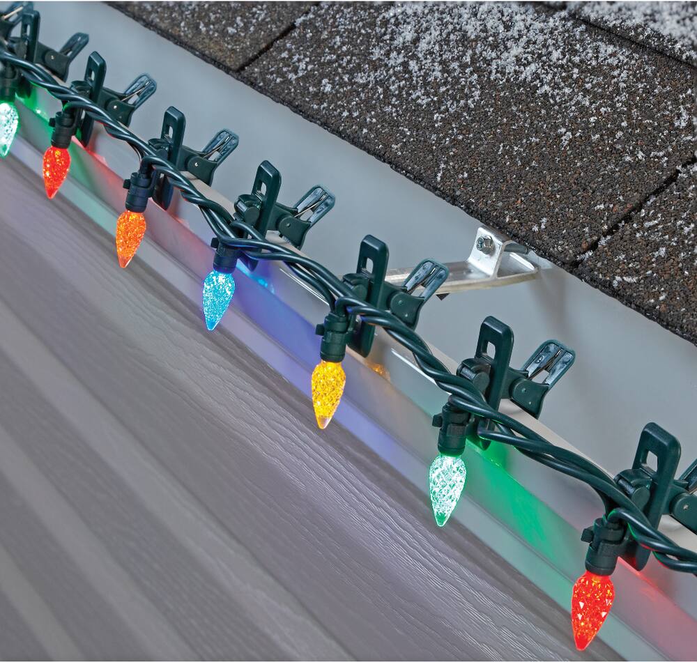 NOMA Quick-Clip C6 Christmas Lights LED String Lights, Multi-colour 50 ...