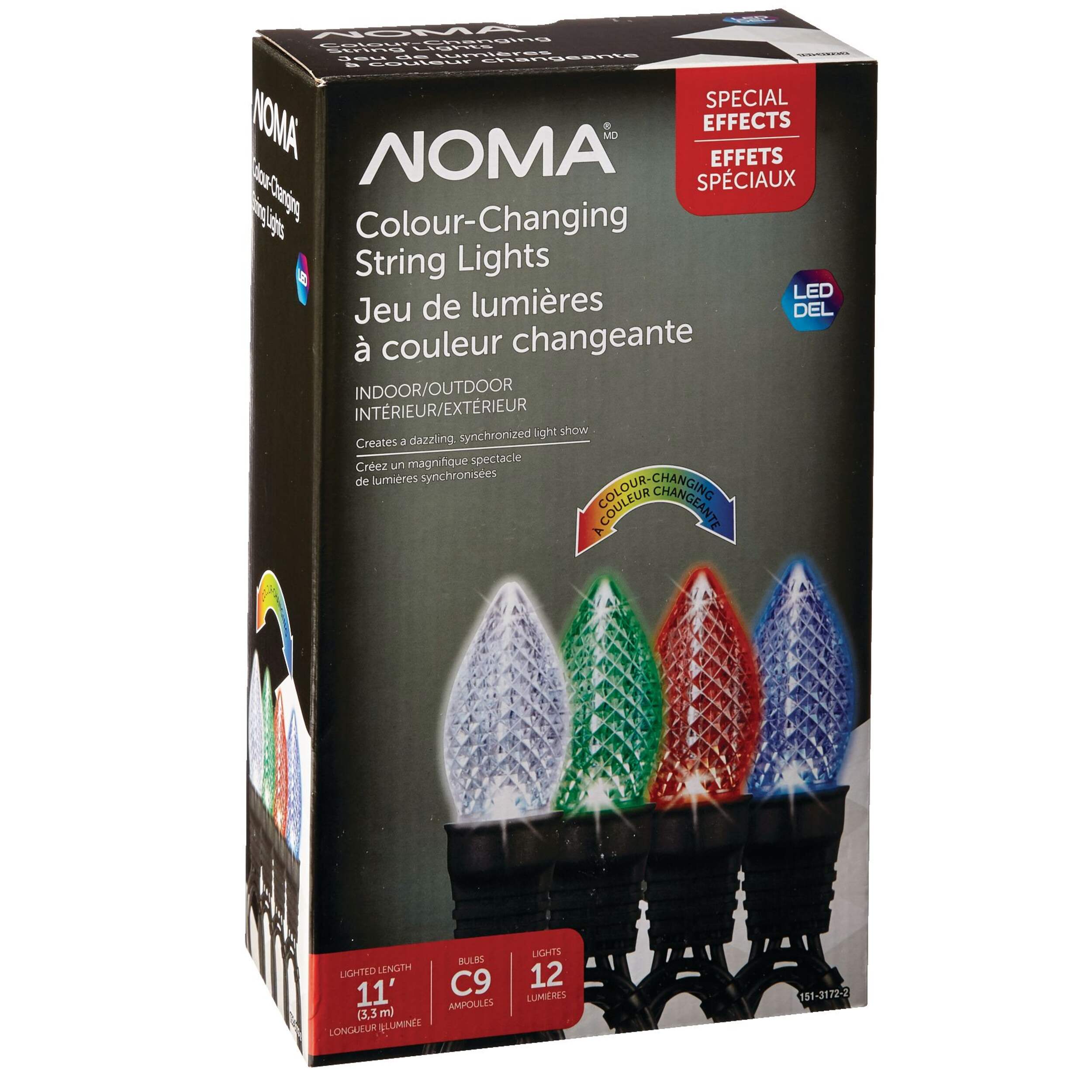 Outdoor C9 Dancing Light Show LED Christmas Lights, Assorted Colours Canadian Tire