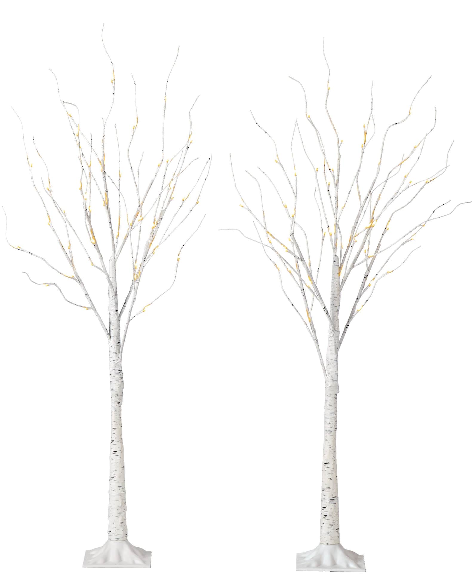 CANVAS 4' Birch Tree, 2-Pack, Warm White | Canadian Tire