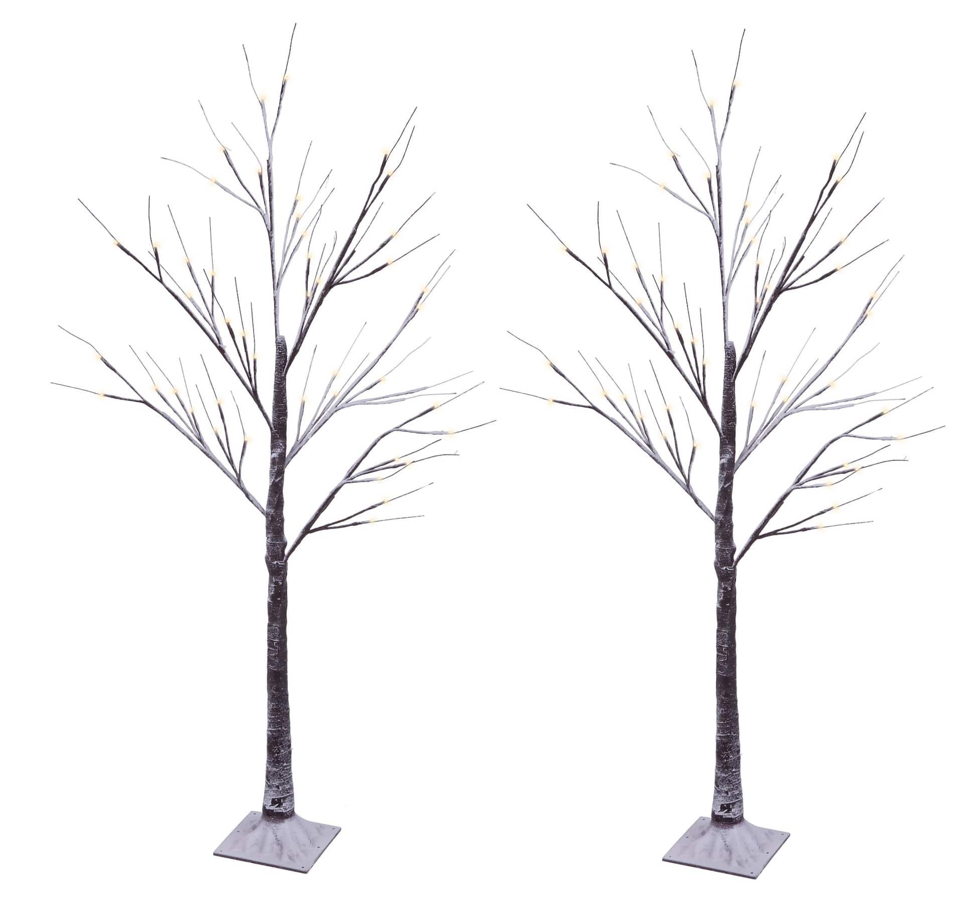CANVAS Frosted Tree, Pure White, 4-ft, 2-pk | Canadian Tire