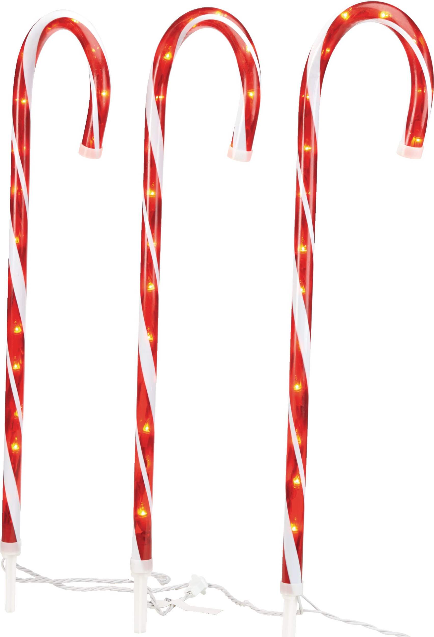 For Living 3 Incandescent Candy Cane Stakes Canadian Tire