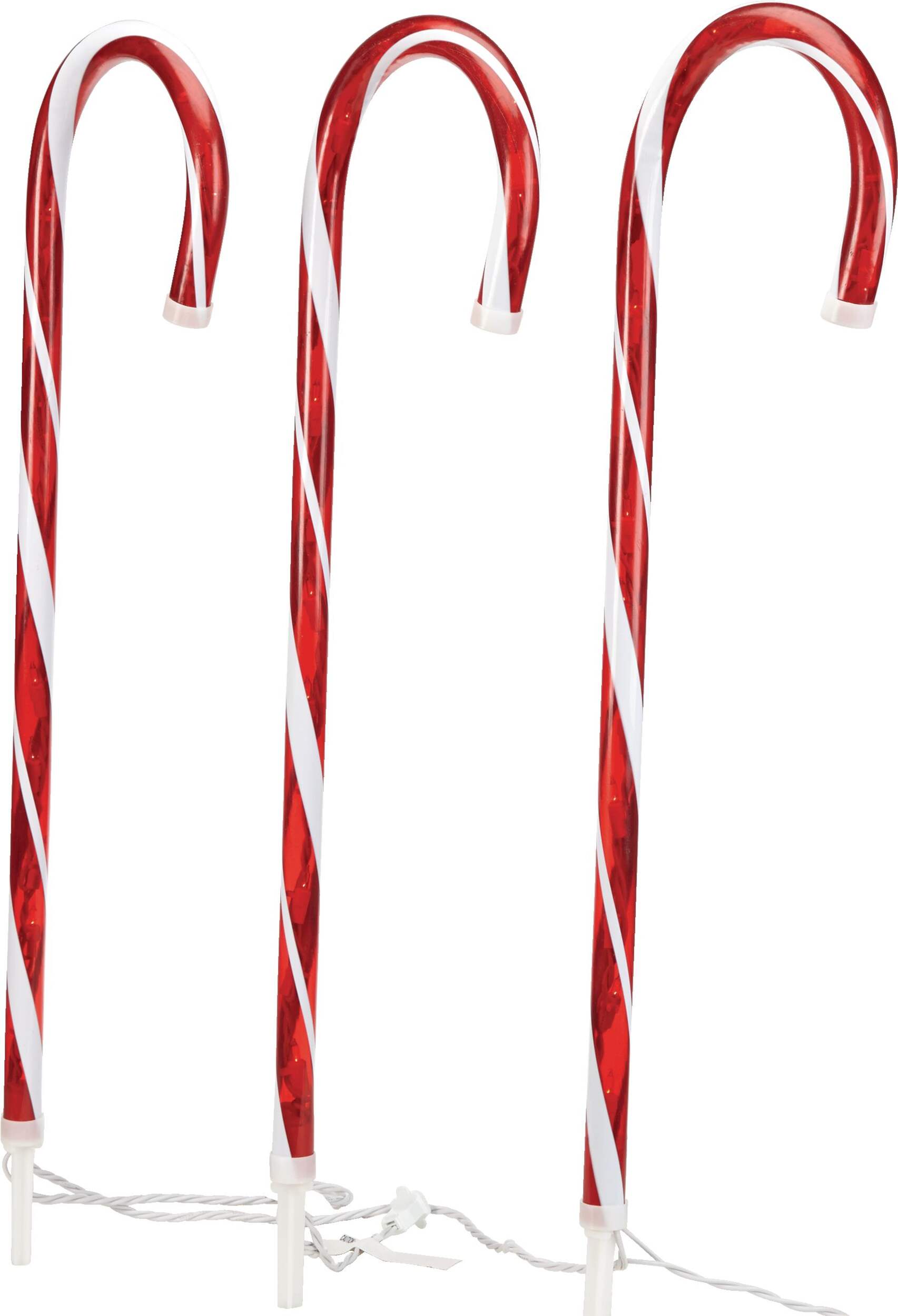 For Living 3 Incandescent Candy Cane Christmas Stakes Side_Right