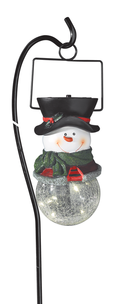 snowman solar stake lights