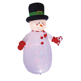 Gemmy Inflatable Projection Snowman, 8-ft Front_Angled_Right