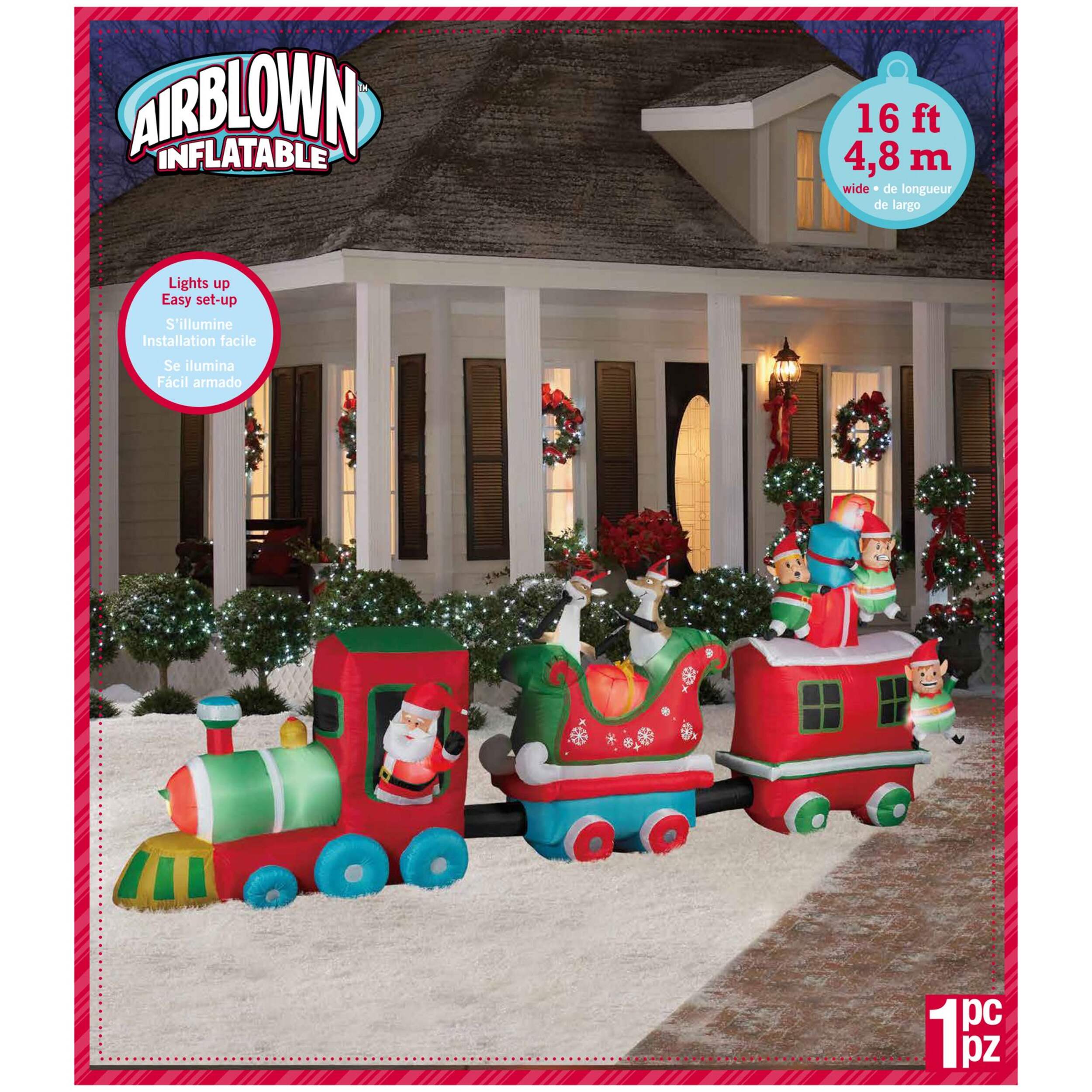 Gemmy Airblown® Colossal Inflatable Christmas Train Christmas