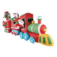 Gemmy Airblown® Colossal  Inflatable Christmas Train Christmas Decoration, 16-ft Front_Angled_Right