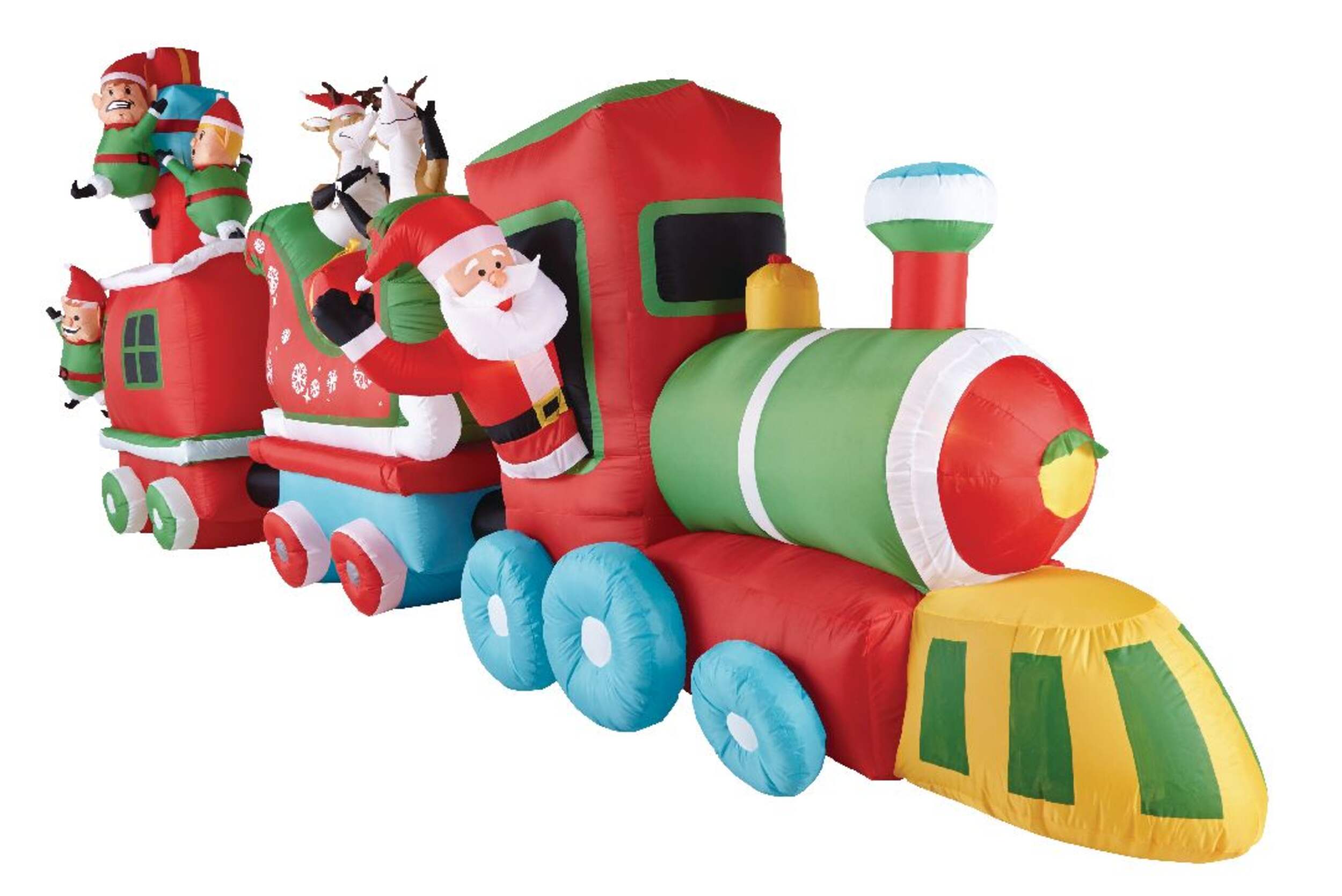 Gemmy Airblown® Colossal  Inflatable Christmas Train Christmas Decoration, 16-ft Front_Angled_Right