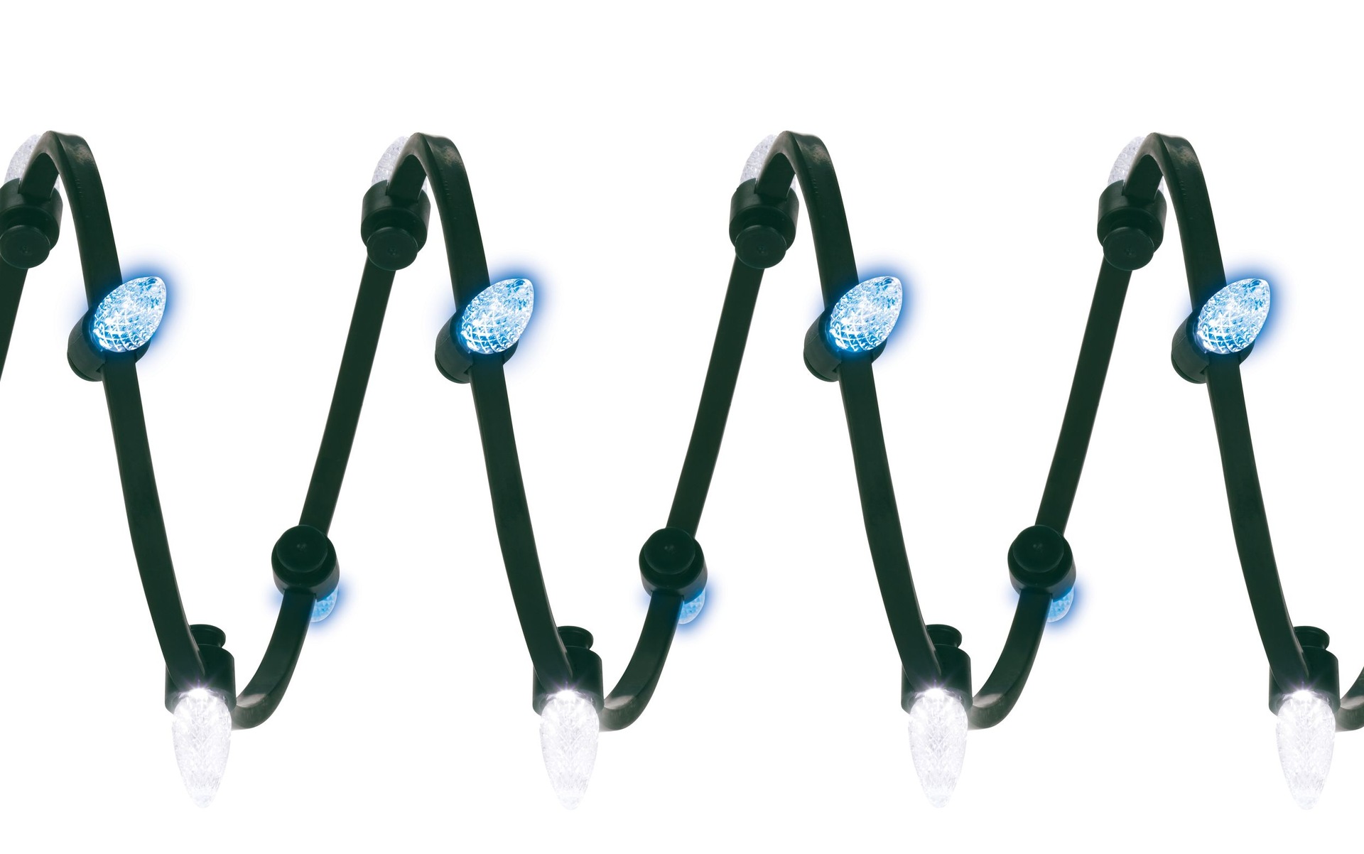 NOMA 70 Outdoor C6 TangleFree Christmas Lights, Blue & Pure White