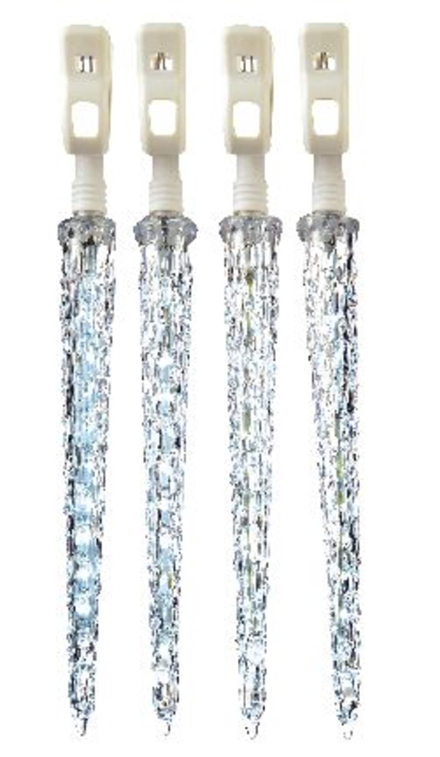 Lumières de Noël à fixation rapide NOMA, blanc pur, 10 flocons Front_Flat