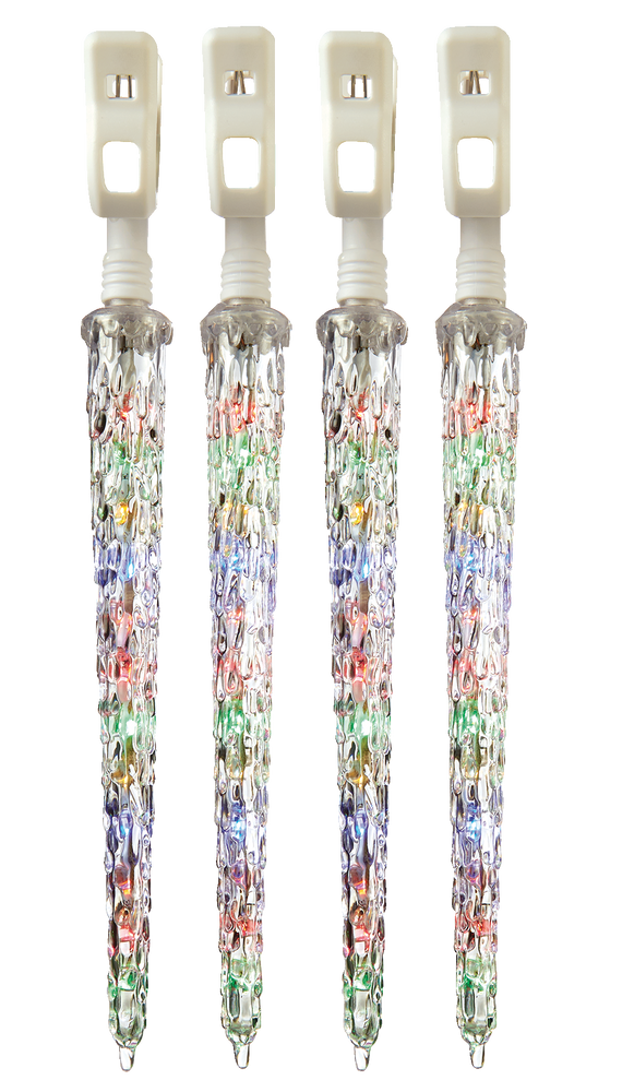 NOMA QuickClip Christmas Lights Icicle Lights, Multicolour, 10pk Canadian Tire