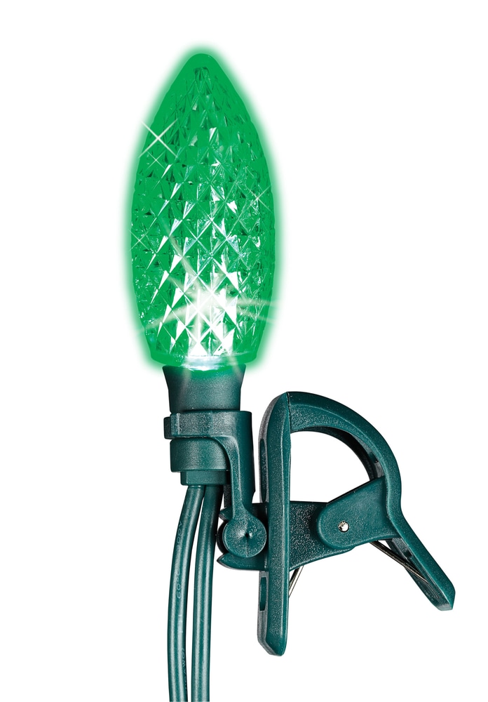 NOMA 15 Outdoor MultiFlashing C9 LED Quick Clip Christmas Lights