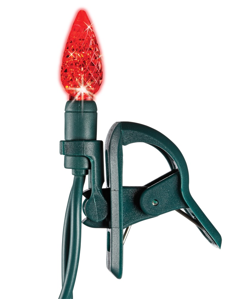 NOMA 50 Outdoor C6 LED Quick Clip Christmas Lights, MultiColour