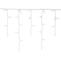 NOMA Icicle Indoor/Outdoor LED Christmas Lights, 70 LED Lights, Warm White, 7-ft