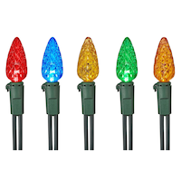 Lumières d'extérieur à DEL C6 NOMA Winterguard, multicolore, paq. 70 CloseUp