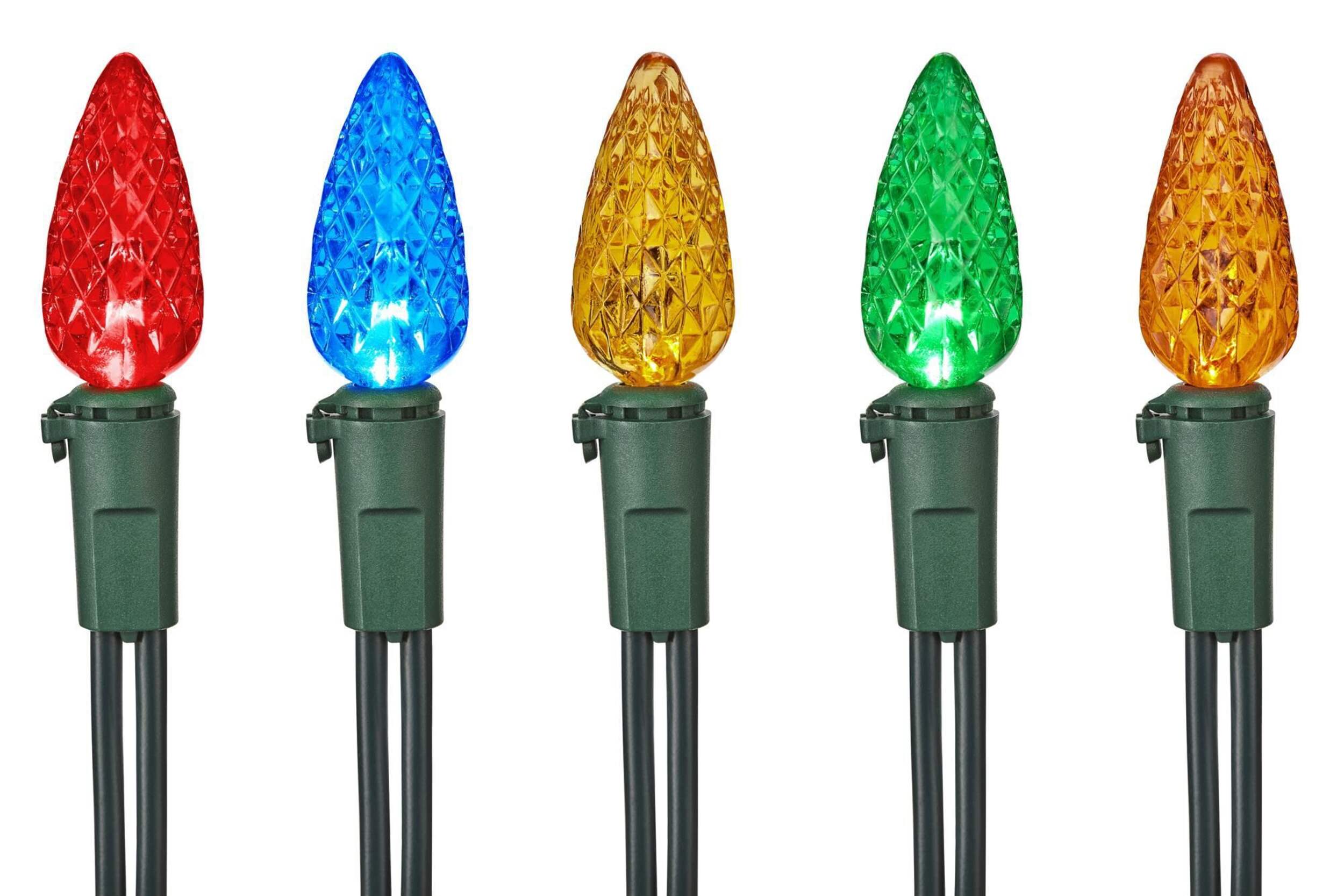 Lumières d'extérieur à DEL C6 NOMA Winterguard, multicolore, paq. 70 CloseUp