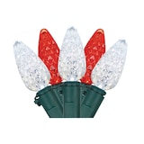 NOMA Red/White Outdoor C6 LED with Winterguard, 70-pc CloseUp