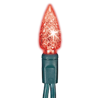 Lumières d'extérieur à DEL C6 NOMA Winterguard, rouge/vert, paq. 70 CloseUp