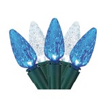 NOMA Blue/Pure White Outdoor C6 LED with Winterguard, 70-pc CloseUp