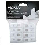 NOMA Quick Clip C6 White Replacement Clips Front_Flat