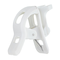 NOMA Quick-Clip 8 C9 Clips  for Christmas Lights, White Front_Angled_Left