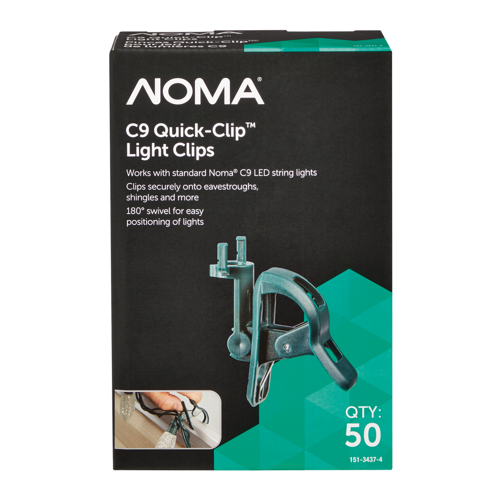 NOMA QuickClip C9 Christmas Lights Clips, Green, 50pk Canadian Tire