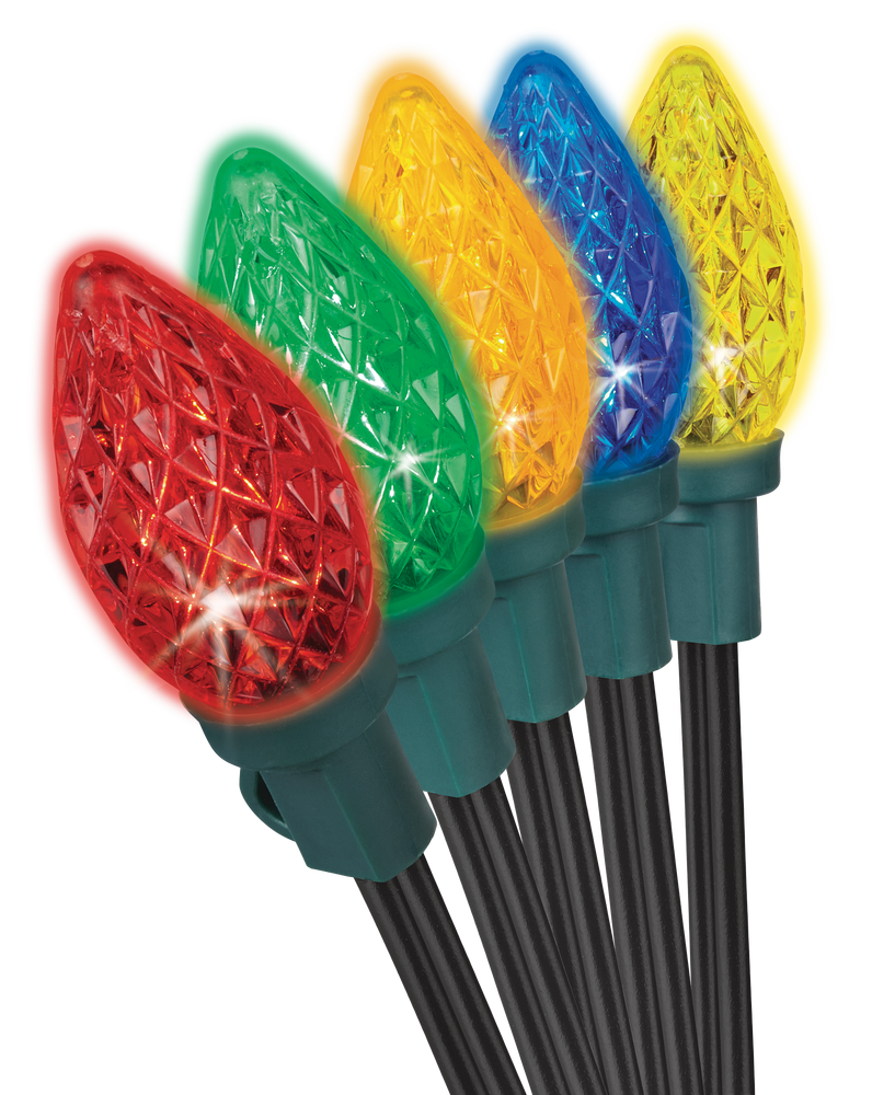 For Living Outdoor C7 Christmas Lights, 150 LED Lights, Multicolour