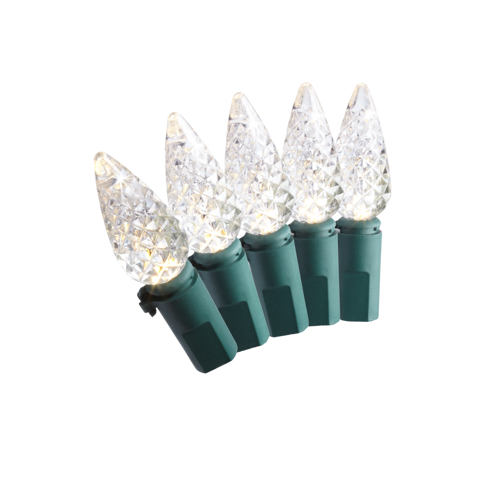 For Living Outdoor C6 Christmas Lights, 200 LED Lights, Warm White