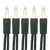 For Living Outdoor 200 Mini Incandescent Christmas Lights, Clear CloseUp