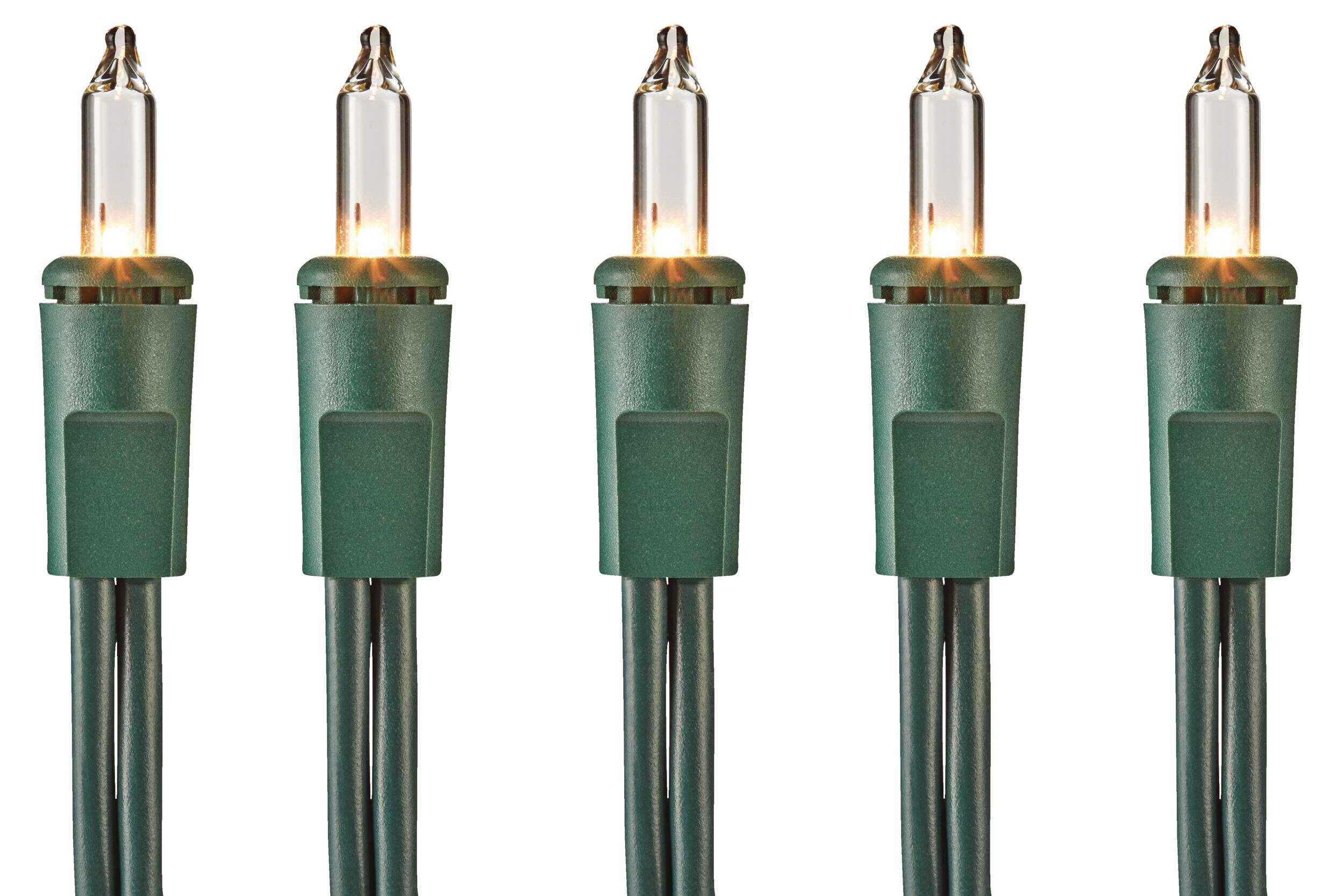 For Living Indoor 100 Mini Incandescent Christmas Lights, 23-ft, Clear CloseUp