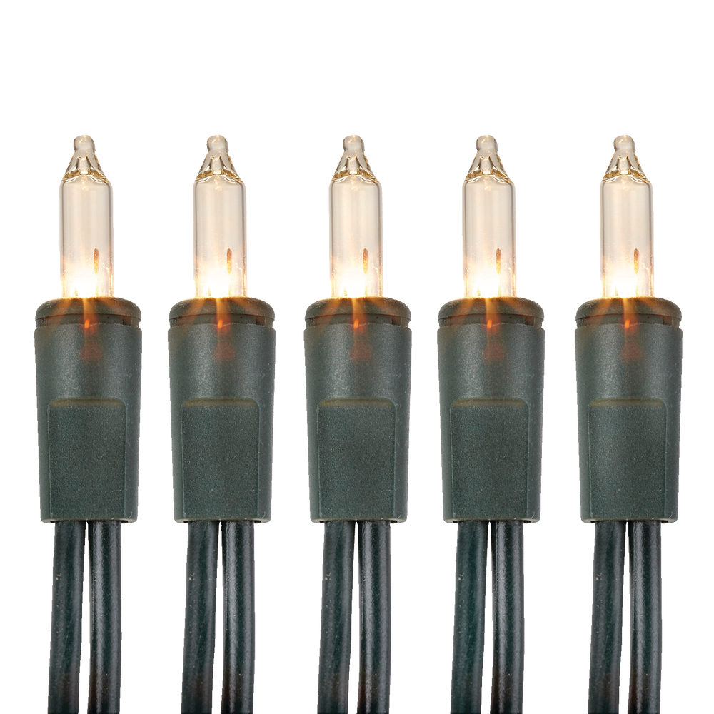 For Living Outdoor Christmas Lights, 100 Mini Incandescent Lights