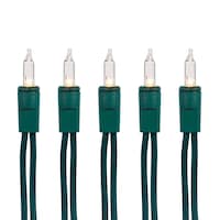 For Living Outdoor 50 Mini Incandescent Christmas Lights, Clear CloseUp