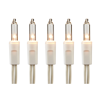 For Living Indoor 100 Clear Mini Incandescent Christmas Lights, 23-ft, White CloseUp