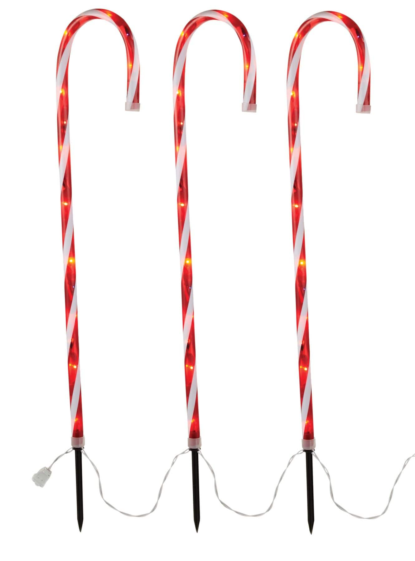 Home Collection Candy Cane Stake Lights, 28-in, 3-pk | Canadian Tire