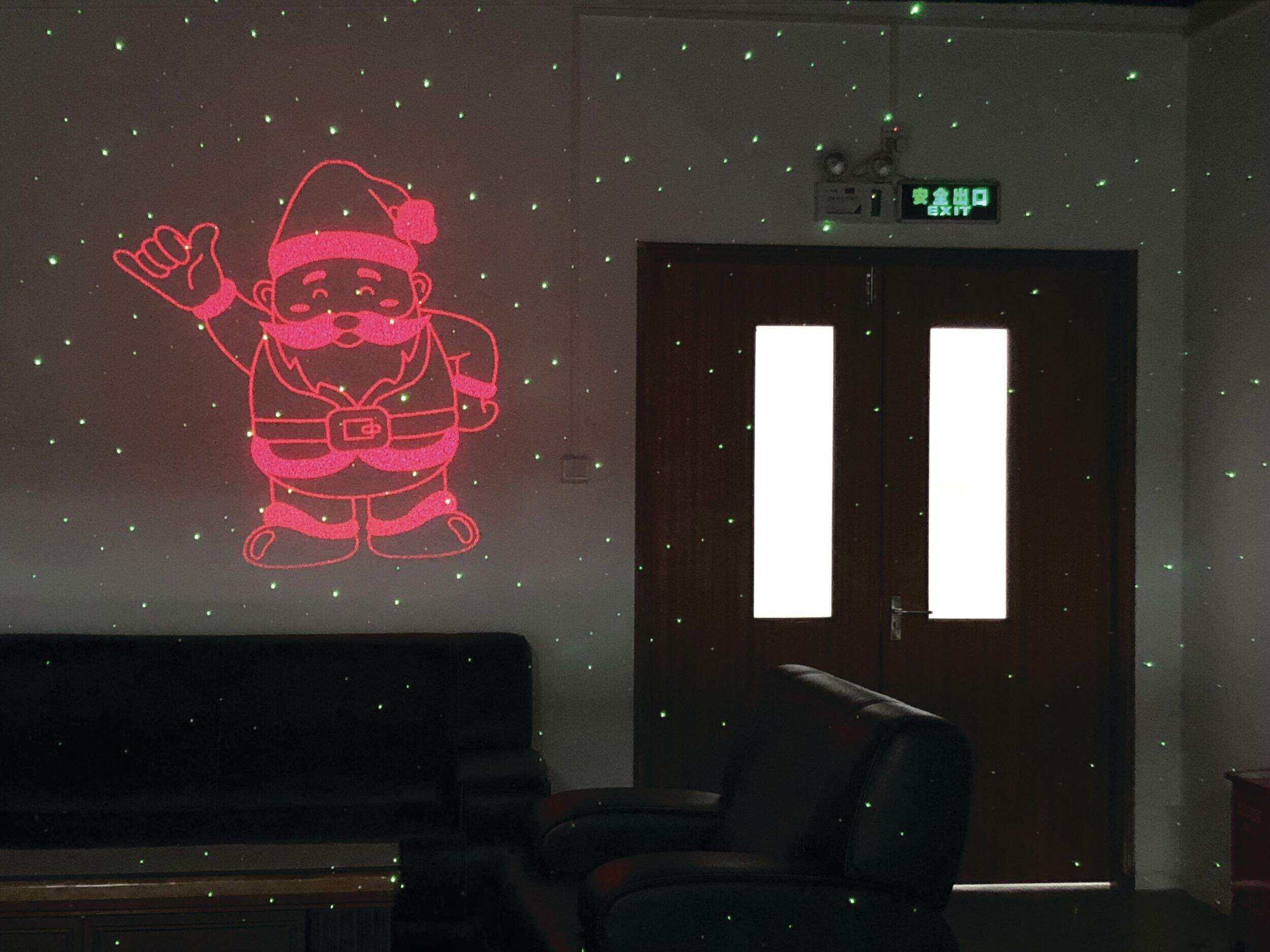 NOMA Outdoor Starlight Motion Animated Laser Projector, Red/Green