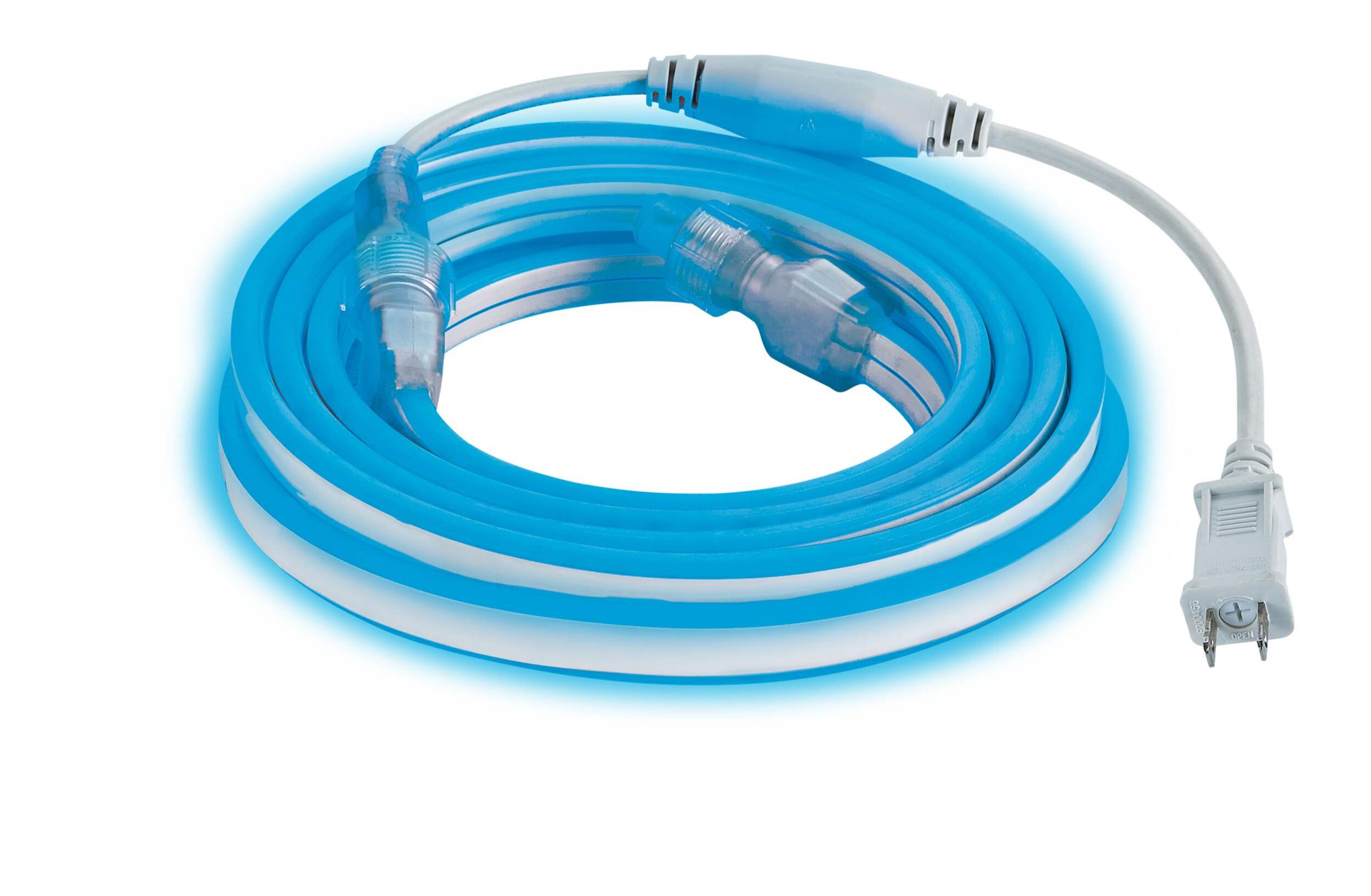 NOMA Neon Blue Rope Lights, 17' 4" Front_Elevated