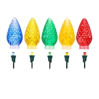 Ampoules à DEL C9 de rechange pour guirlandes de Noël NOMA, multicolore Front_Flat