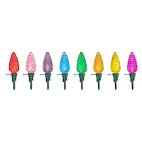 Ampoules à DEL C6 de rechange pour guirlandes de Noël NOMA, multicolore Front_Flat