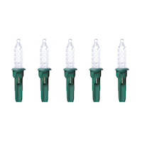 Mini-ampoules à DEL de rechange pour guirlandes de Noël NOMA, blanc pur Front_Flat