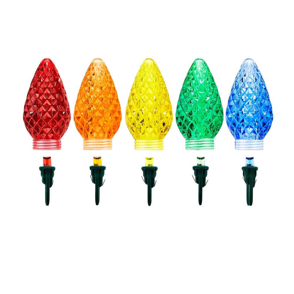 For Living C9 Christmas Lights Replacement Bulbs, 5 LED Lights, Multi