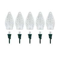 Ampoules à DEL C7 de rechange pour guirlandes de Noël For Living, blanc chaud Front_Flat