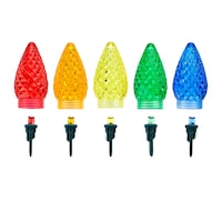 Ampoules à DEL C7 de rechange pour guirlandes de Noël For Living, multicolore Front_Flat