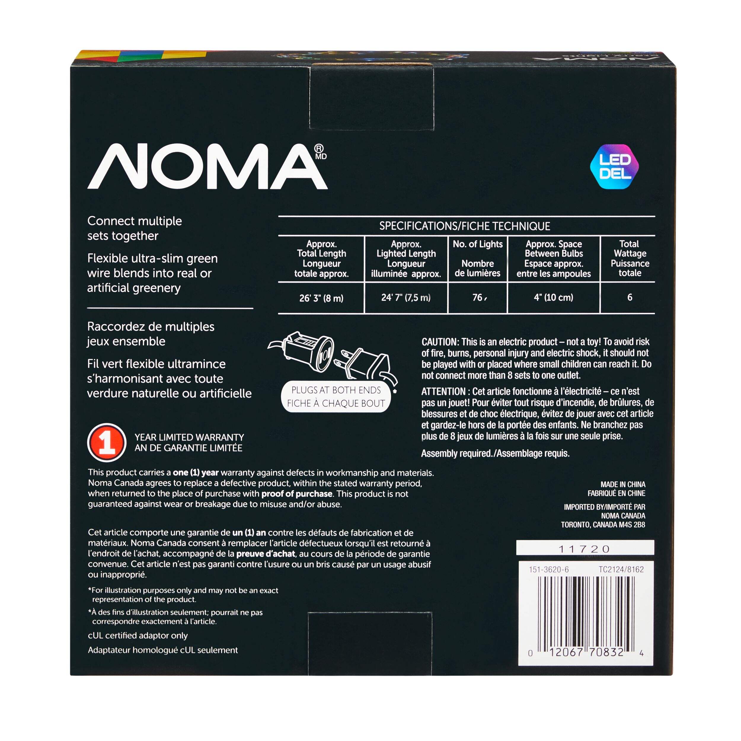 NOMA 25' Starry LED Lights, Multicoloured Canadian Tire