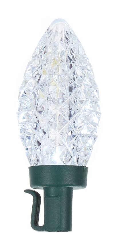 philips 25ct christmas led c9 faceted string lights cool white