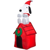 Gemmy Inflatable Snoopy Christmas Holiday Decoration, 4-ft Front_Angled_Left